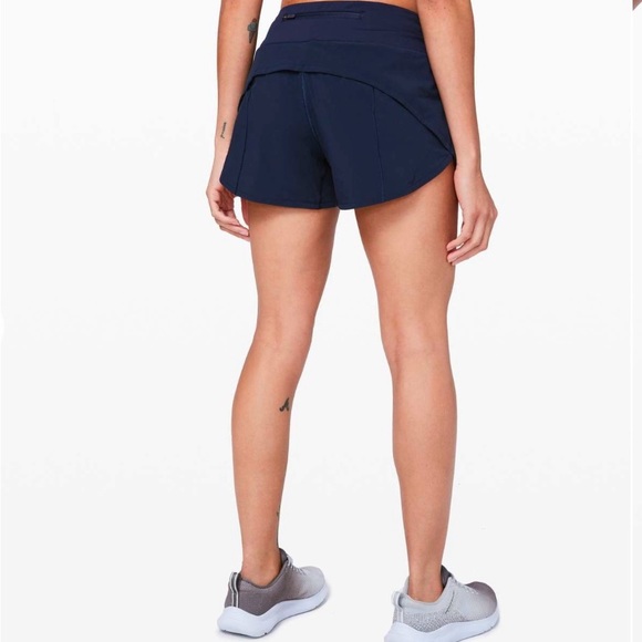Lululemon Speed Up Shorts 4” True Navy Size 6 - Picture 2 of 7